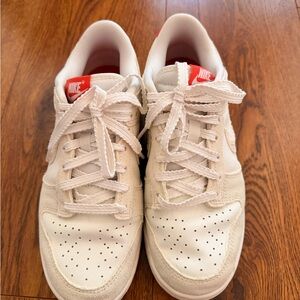 Nike White and Red Athletic Shoes